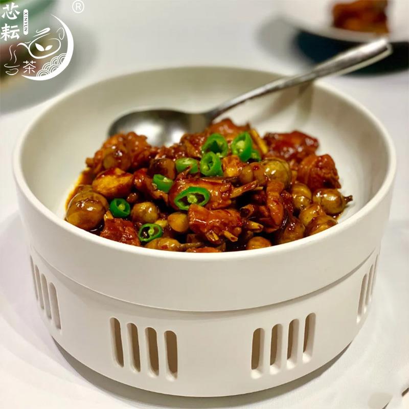 酒店中廚餐具明爐加熱爐鴻蒙爐熱菜幹鍋蠟燭加熱中式特色創意會所