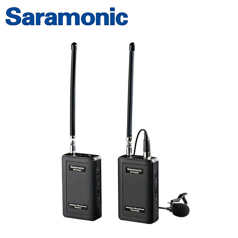 ◎相機專家◎ Saramonic 1對1 VHF無線麥克風系統 SR-WM4C 相機 手機 可支援 4個頻道 勝興公司貨【跨店APP下單最高20%點數回饋】