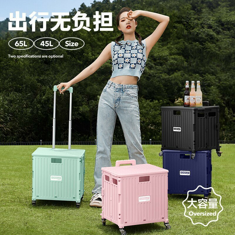 購物車買菜車家用摺疊假日出遊小拉車便攜摺疊推車家用拉貨車輕便ph6071