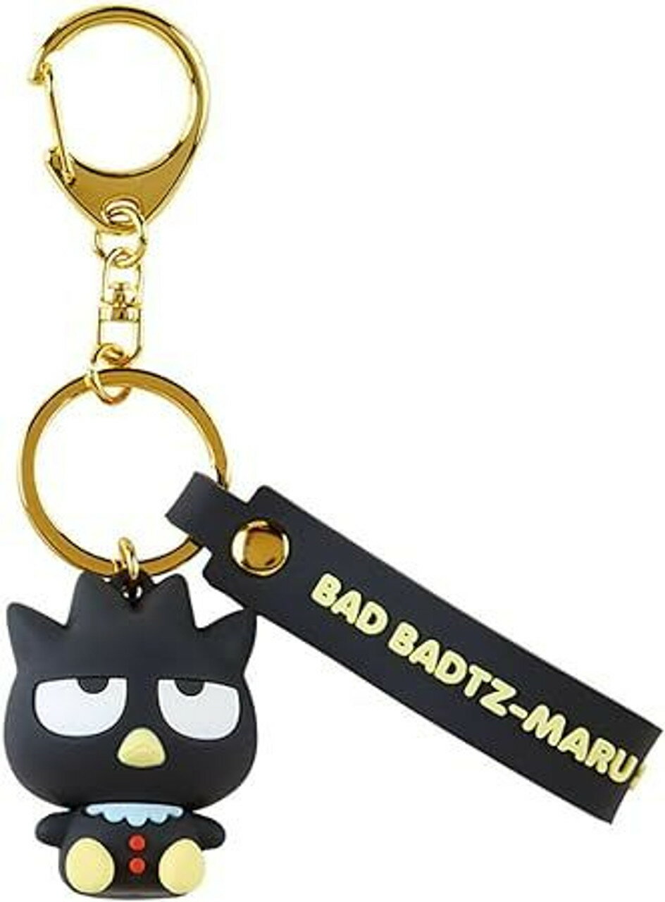 【震撼精品百貨】Bad Badtz-maru 酷企鵝~日本三麗鷗sanrio 酷企鵝立體矽膠造型鑰匙圈-嬰兒*18241