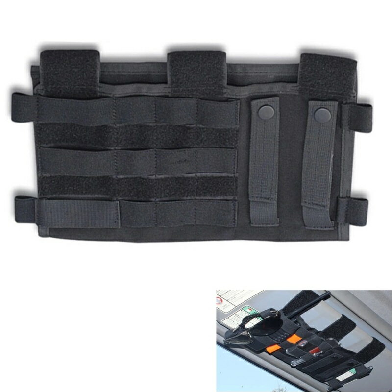 戶外戰術SUV遮陽板收納包MOLLE置物袋EDC工具掛袋MPV汽車證件卡套