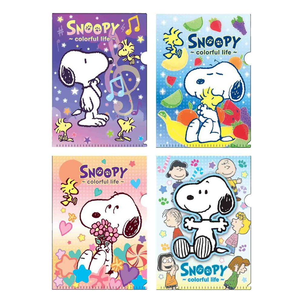 SNOOPY(繽紛系列)銀箔L型夾(款式隨機出貨)【九乘九購物網】