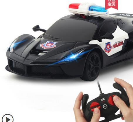 遙控汽車四驅漂移賽車無線小男孩充電動迷妳兒童跑車高速警車玩具