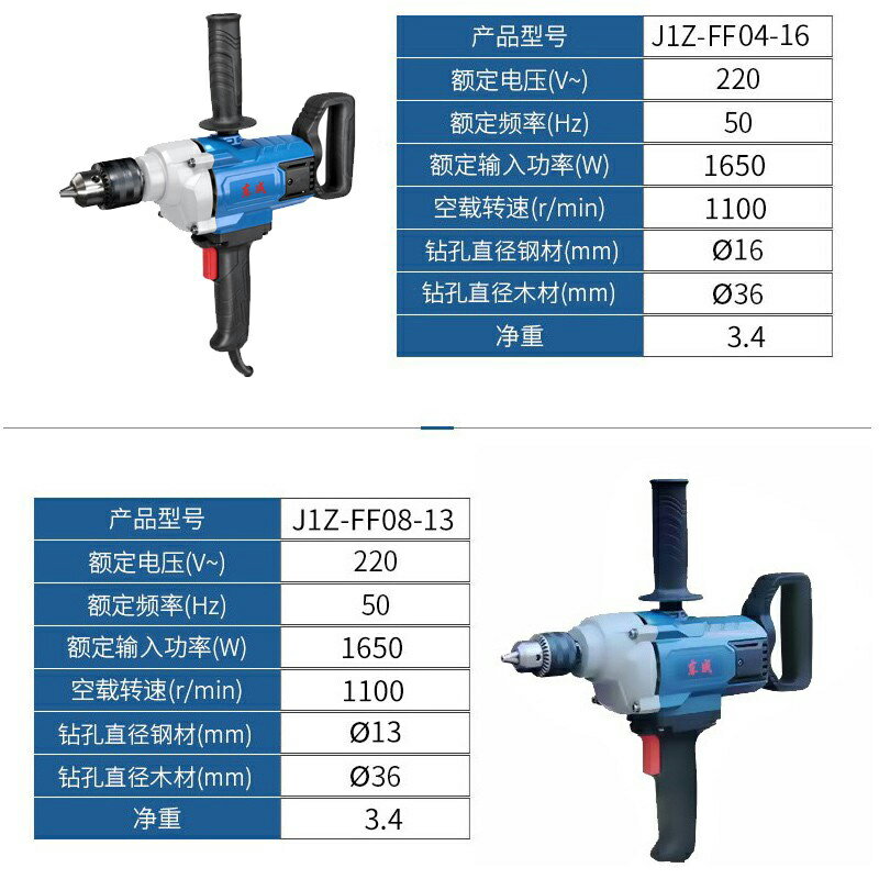 {可打統編 保固一年}東成飛機鉆攪拌鉆大功率膩子粉攪拌機打灰機家用手電鉆220V東城 2