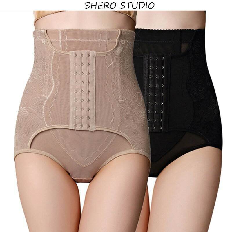 加強版 薄款高腰收腹褲 產後束腹瘦身收腹內褲女提臀美體塑身褲 束腹褲 排扣內褲 提臀塑身 高腰