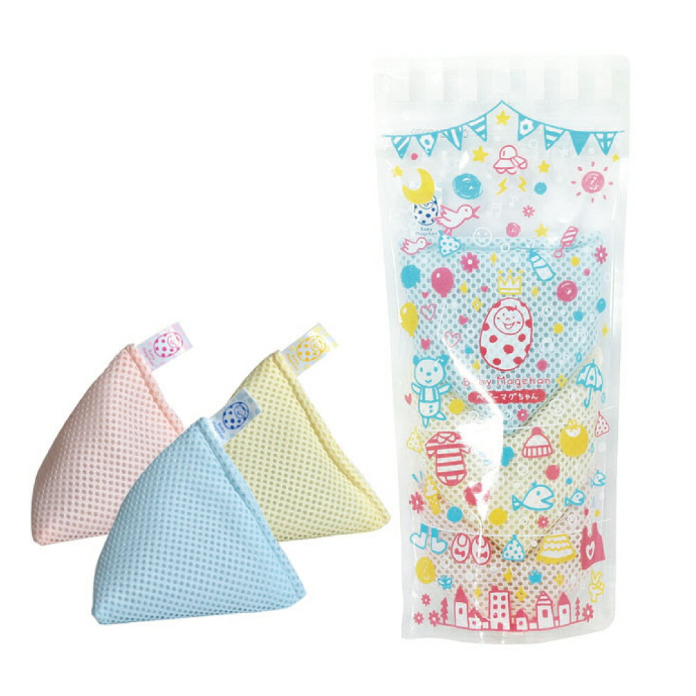 日本製 宮本製作所 Baby Magchan 高純度鎂 洗淨 消臭 抗菌 三合一洗衣片 70g 透明夾鏈袋三色裝