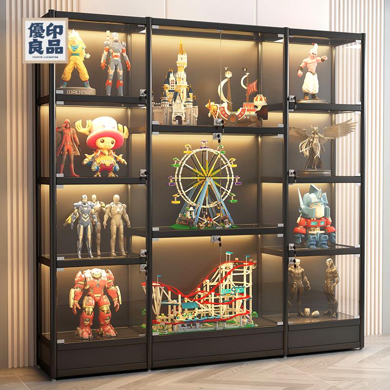 免運 展示櫃 玻璃門展示櫃 收納櫃 手辦展示櫃 樂高展櫃手辦展示櫃透明玻璃展示櫃模型玩具陳列櫃禮品展櫃櫃防塵特惠/優選 新品 全館折扣 售後保障 可開發票 工廠現貨 y542