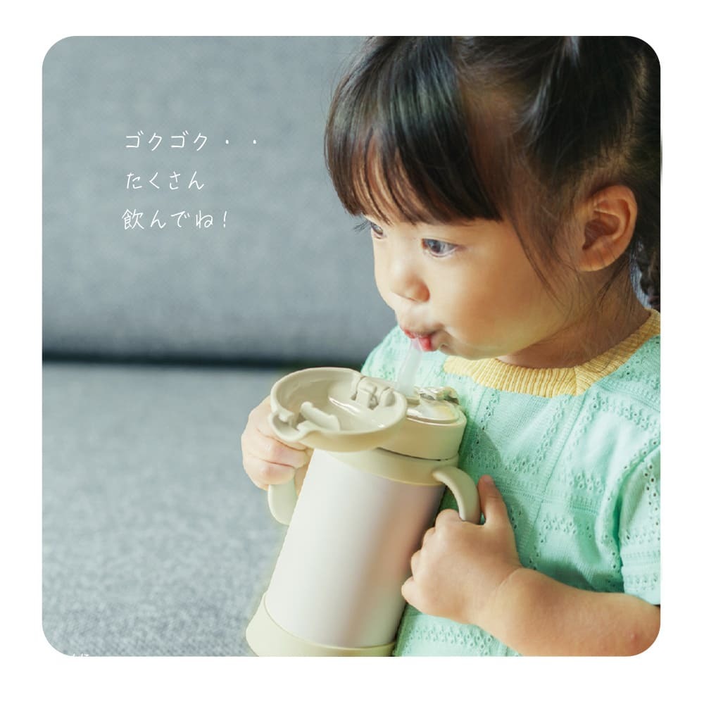 日本 THERMOS 兒童保冷瓶 350ml FJT-350 學習杯 兒童 水壺 水杯 吸管杯 止滑 低飽和 專用袋 【小福部屋】 1