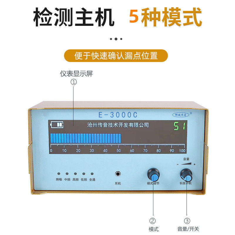 【最低價 公司貨】測漏儀漏水點檢測儀高精度測漏儀器地暖水管漏水探測器聽漏儀新款 6