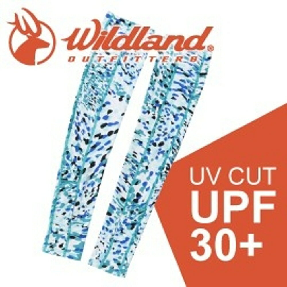 【Wildland 荒野 中性開洞抗UV透氣袖套《海藍》】W1809/春夏款/抗UV/防曬袖套