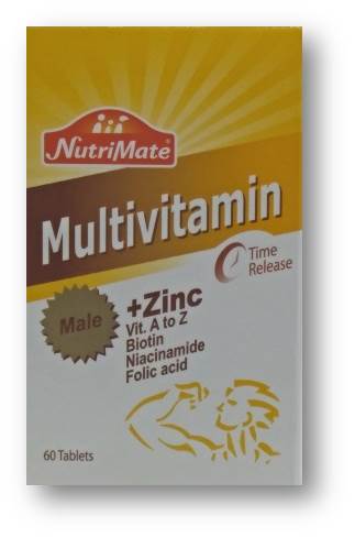 【小資屋】Nutrimate你滋美得 男性專用維他命+鋅(60錠)效期：2020.3.7