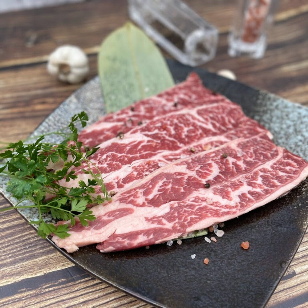 【有魚生鮮】美國CHOICE特級無骨牛小排燒烤片280g
