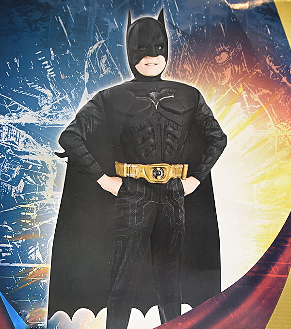 X射線【W370008】蝙蝠俠 2件式肌肉裝+面罩，萬聖節服裝/化妝舞會/派對道具/羅賓/表演/布魯斯韋恩/DC漫畫/cosplay