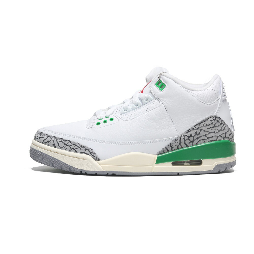 滿額現折300】NIKE 籃球鞋WMNS AIR JORDAN 3 白綠色AJ3 女CK9246-136