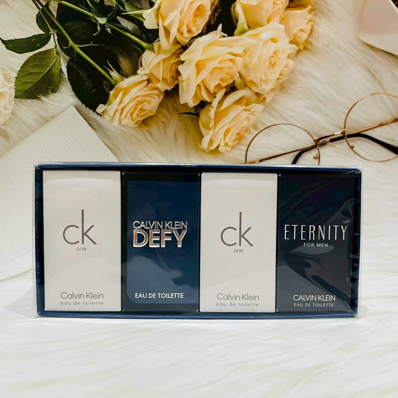 Calvin Klein 卡文克萊 CK 小香 淡香水禮盒4入組（oneX2+無畏之心X1+永恆X1）