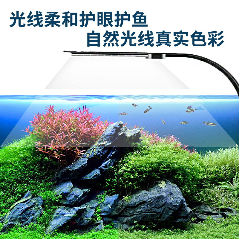 水族魚缸薄款led燈小夾燈小型節能高亮度迷你燈水草燈海水燈照明 協貿國際日用品生活7館 樂天市場rakuten