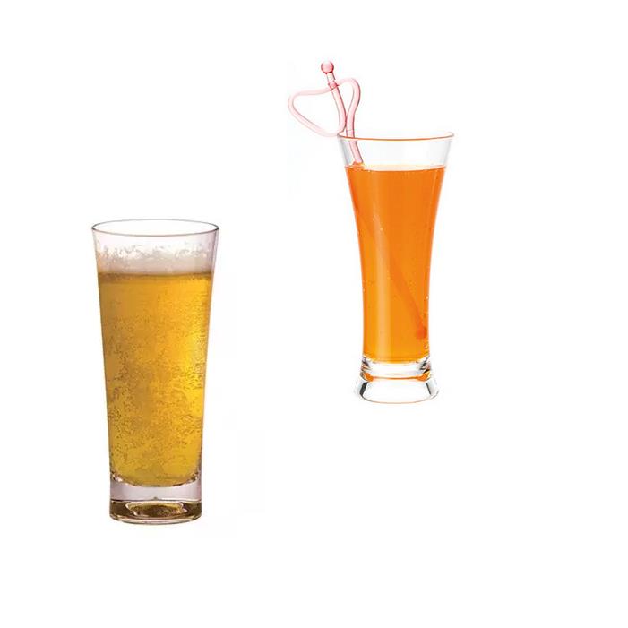 嘉寶PC/AS 透明塑料喇叭杯 水杯啤酒杯 彩色奶昔冰沙杯飲料果汁杯