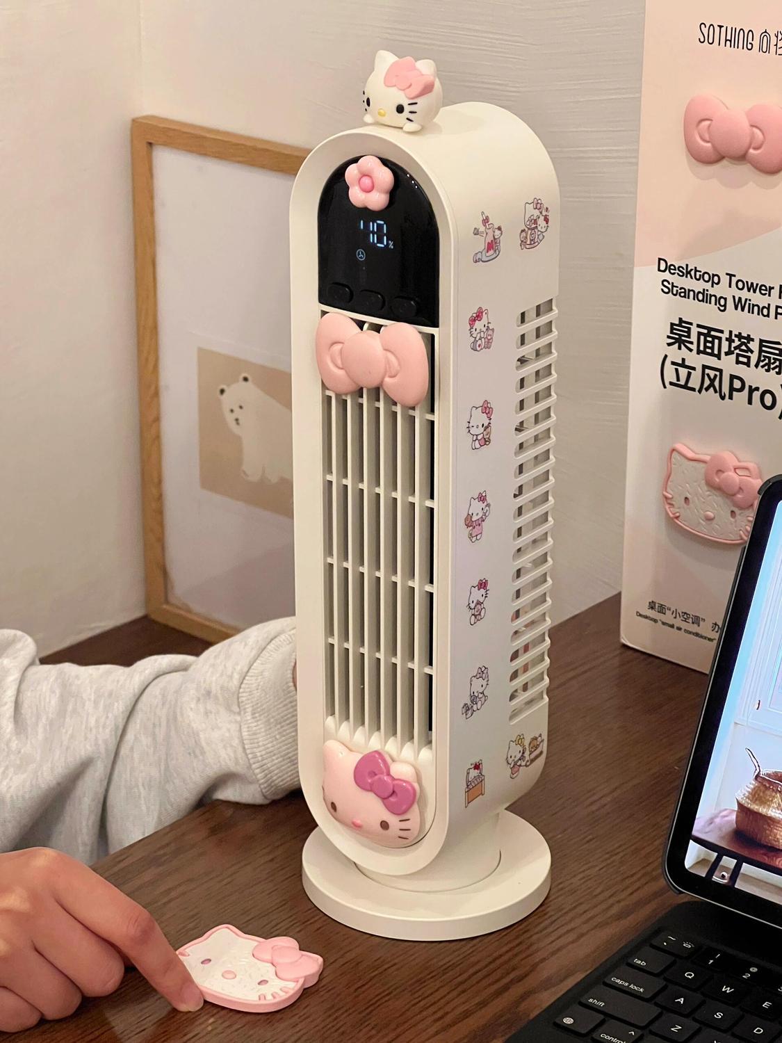 【2萬人收藏】向物桌面風扇USB搖頭小電扇迷你充電靜音降溫神器空氣循環扇塔式-益三禾