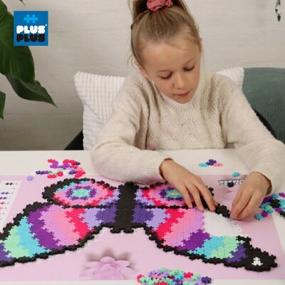 【++Plus-Plus 加加積木】小顆粒 拼圖系列-蝴蝶 800pcs