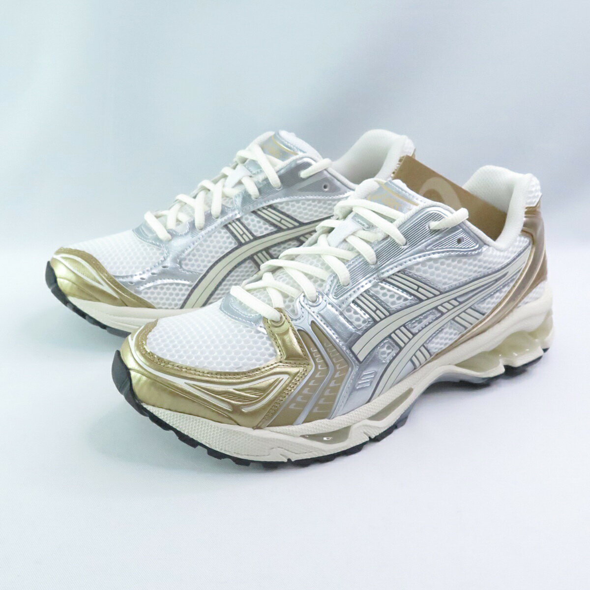 ASICS GEL-KAYANO 14 1203A537104 運動休閒鞋 白/奶油/金銀【iSport愛運動】