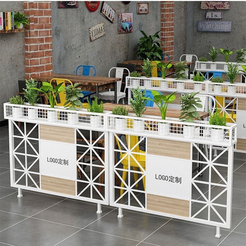 【最低價】【公司貨】定制鐵藝隔斷火鍋店隔斷中式鐵藝花架矮隔斷隔斷屏風網紅隔斷餐廳 6