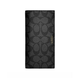 COACH男士老花長夾(黑/棕)