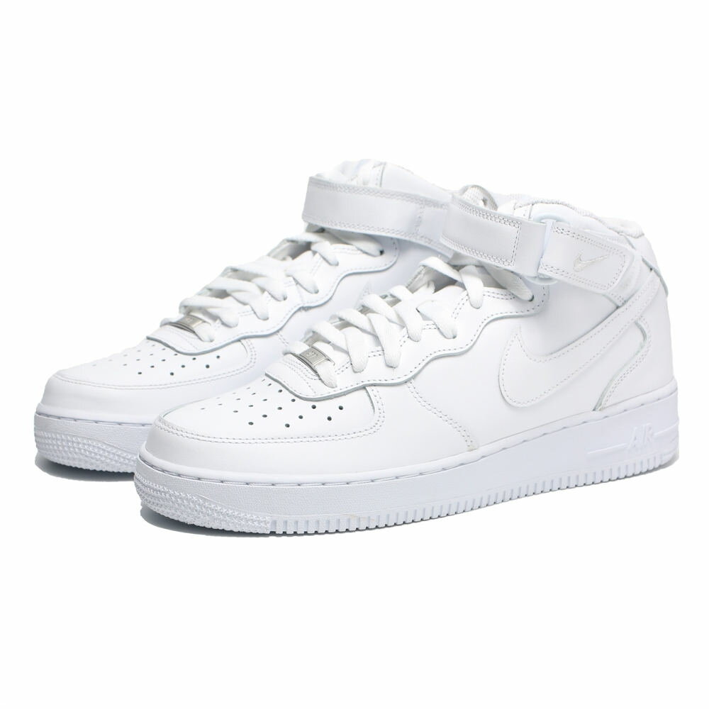 【滿額現折200】NIKE 休閒鞋 AIR FORCE1 MID 07' 全白 經典 中筒 魔鬼氈 男 (布魯克林) CW2289-111