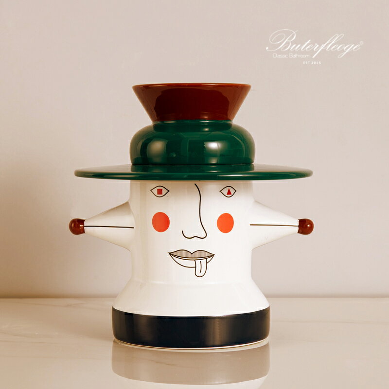 蝶陶輕奢樣板房裝飾擺件工藝品北歐創意客廳藝術擺設玄關酒店軟裝 2