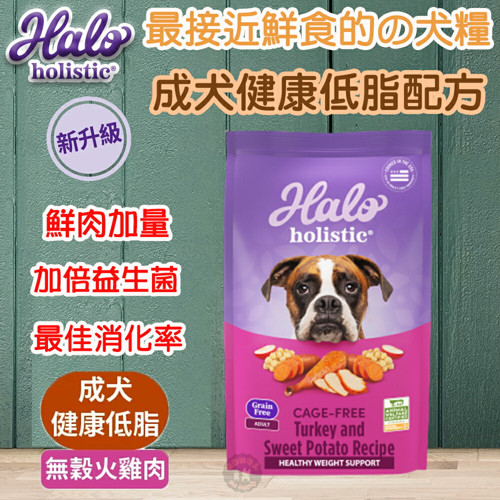 ⚡好禮限定 送原肉凍乾零食🍖✨Halo嘿囉 無穀新鮮狗糧 3.5磅 /10磅/21磅 無添加肉粉🥩成犬-無穀低脂火雞肉配方飼料 低敏天然
