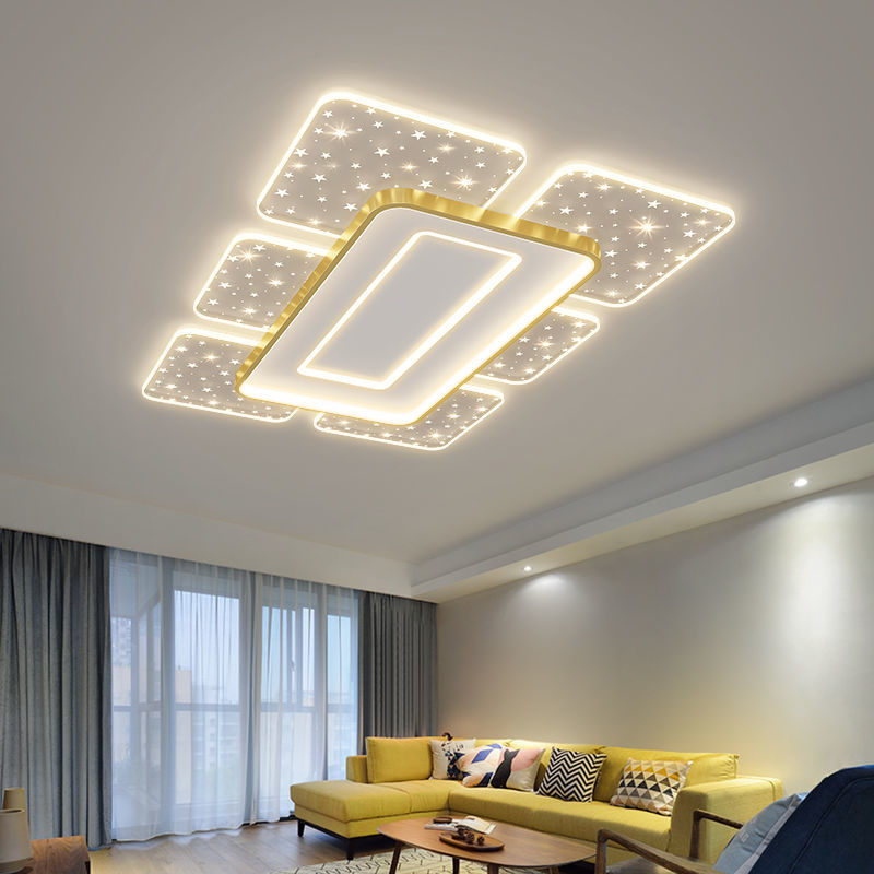 客廳燈北歐輕奢創意臥室2022年新款簡約現代大氣吸頂燈具組合套餐
