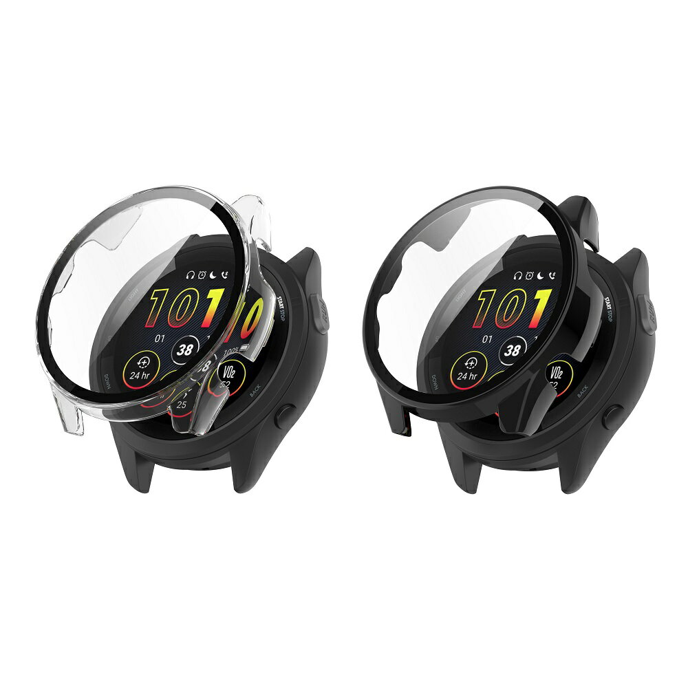 【PC+鋼化玻璃一體錶殼】適用 Garmin forerunner 165 music 手錶 保護殼 硬殼 0