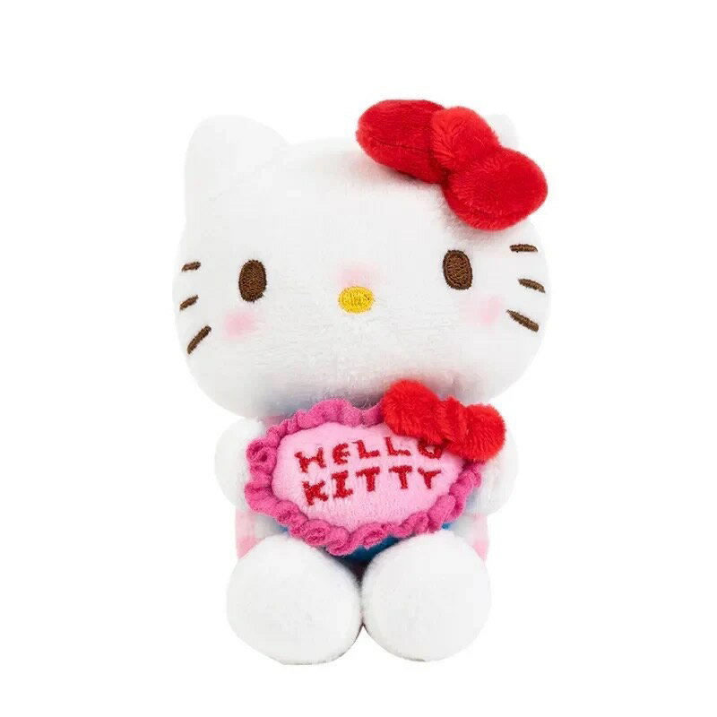 【震撼精品百貨】Hello Kitty 凱蒂貓~日本SANRIO三麗鷗 KITTY50週年扣環絨毛吊飾*72352