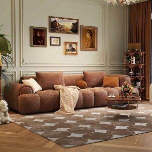 法式復古鋼琴鍵奶油風布藝沙發輕奢小戶型現代簡約客廳布藝沙發