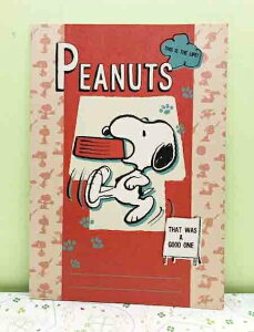 【震撼精品百貨】史奴比Peanuts Snoopy SNOOPY A4筆記本-紅走路#51547 震撼日式精品百貨