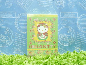【震撼精品百貨】Hello Kitty 凱蒂貓 造型便條紙-不倒翁 綠【共1款】 震撼日式精品百貨