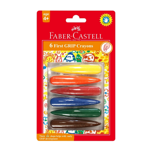 蠟筆 Faber-Castell 輝柏 6色子彈型學齡無毒蠟筆 (120404)