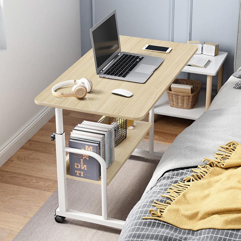 桌子臥室小型放地上可移動電腦桌床邊寫作業的可折疊升降懶人書桌