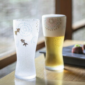 日本ADERIA 花火金魚對杯組 310ml 2入禮盒組 金益合玻璃器皿