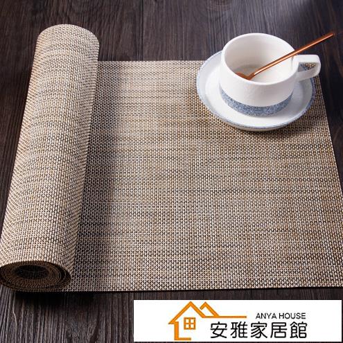桌旗茶幾墊茶席現代簡約西餐餐桌墊桌布歐式日式中式PVC茶墊禪意~青木鋪子