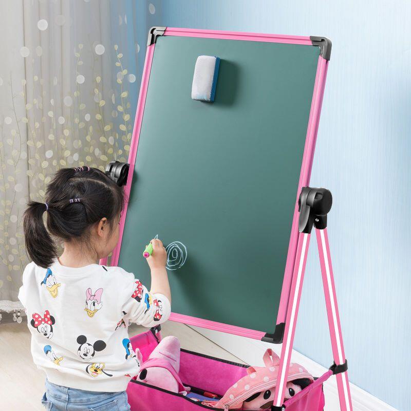 幼兒童畫畫板磁性無塵支架式小黑板家用寶寶寫字白板塗鴉可擦畫架