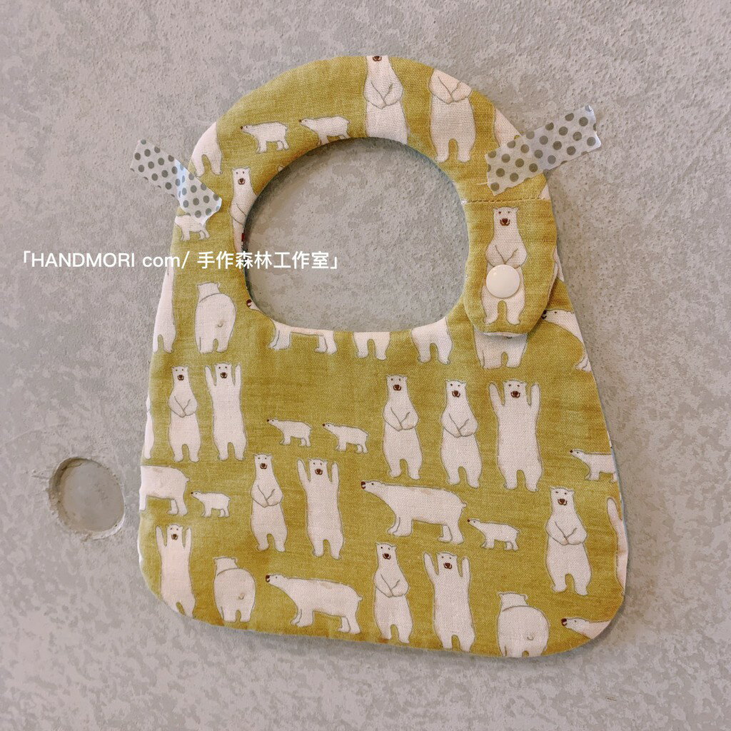 手作森林【原寸紙型】富士山圍兜 附全彩步驟圖解 圍兜 口水巾 自有品牌 紙型 NL00612