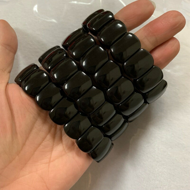 Sweet Heart 田芯好物精選 墨西哥🇲🇽 進口 彩虹🌈 黑曜手鍊 蛋面 小人退散 簡約時尚 手排 2