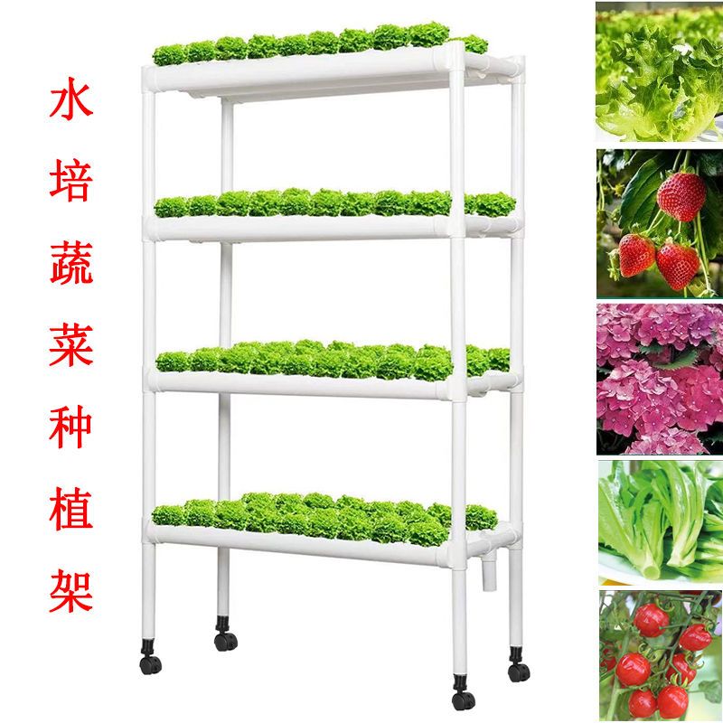 免運 可開票 水培管道式蔬菜種菜機無土栽培裝置自動化多層水耕種植架魚菜共生 快速出貨