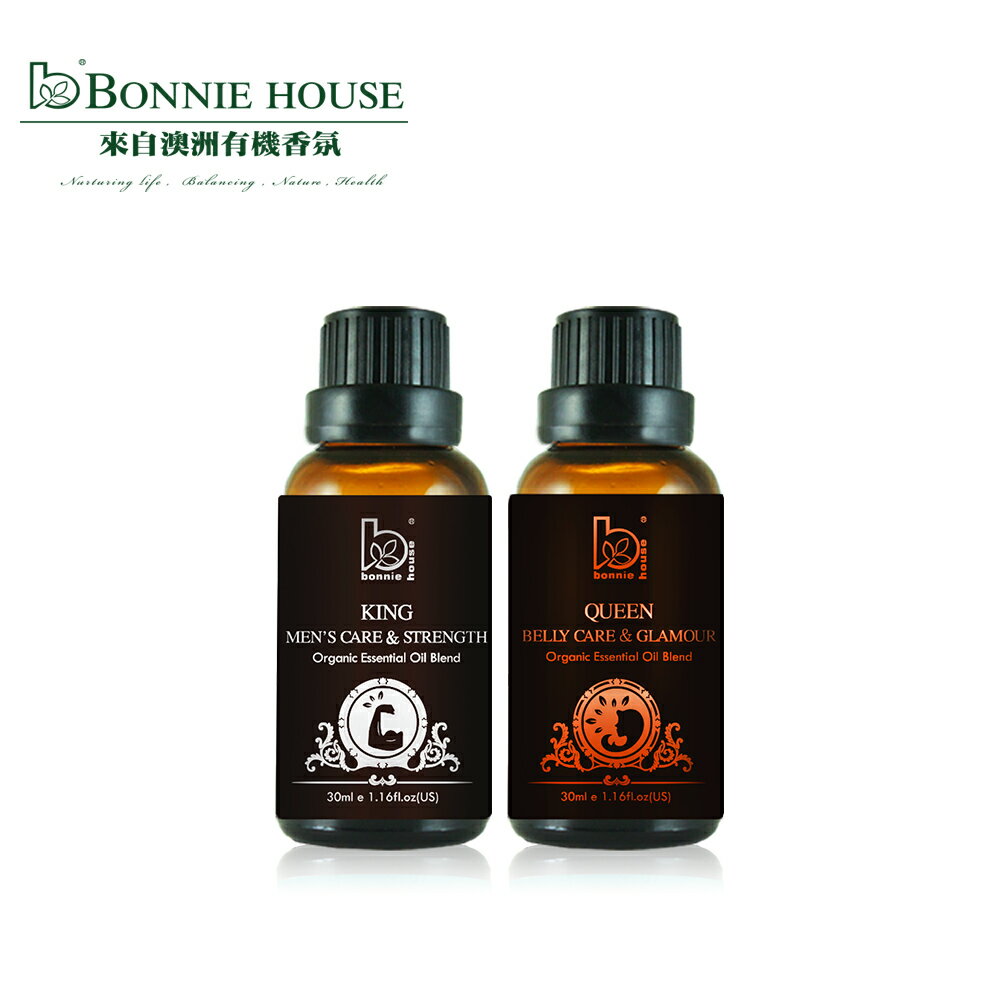 Bonnie House 幸福快樂伊甸園 兩情相悅身心覺醒精油精油30ml+腹宮青春激活精油30ml