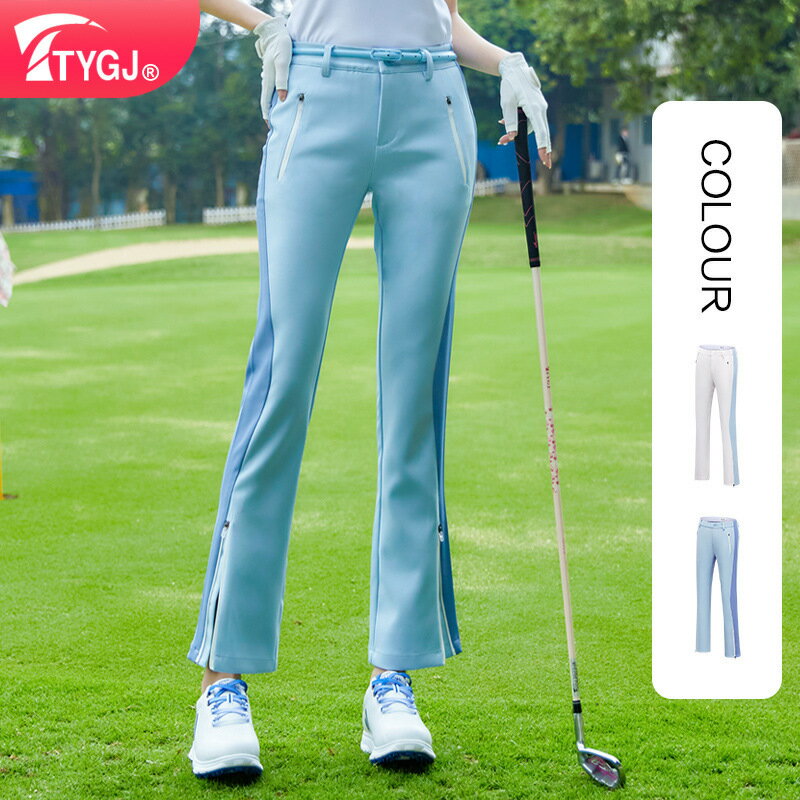 TTYGJ春秋高爾夫女長褲彈力松緊腰女士修身顯瘦運動GOLF球褲