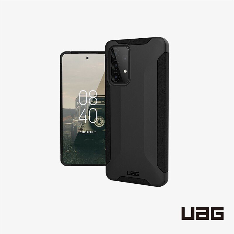 【UAG】Galaxy A52 耐衝擊保護殼-黑(美國軍規 防摔殼 手機殼)強強滾