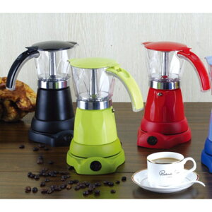 居家辦公電咖啡器具辦公用咖啡壺意式咖啡機便捷式鋁製電動摩卡壺美插