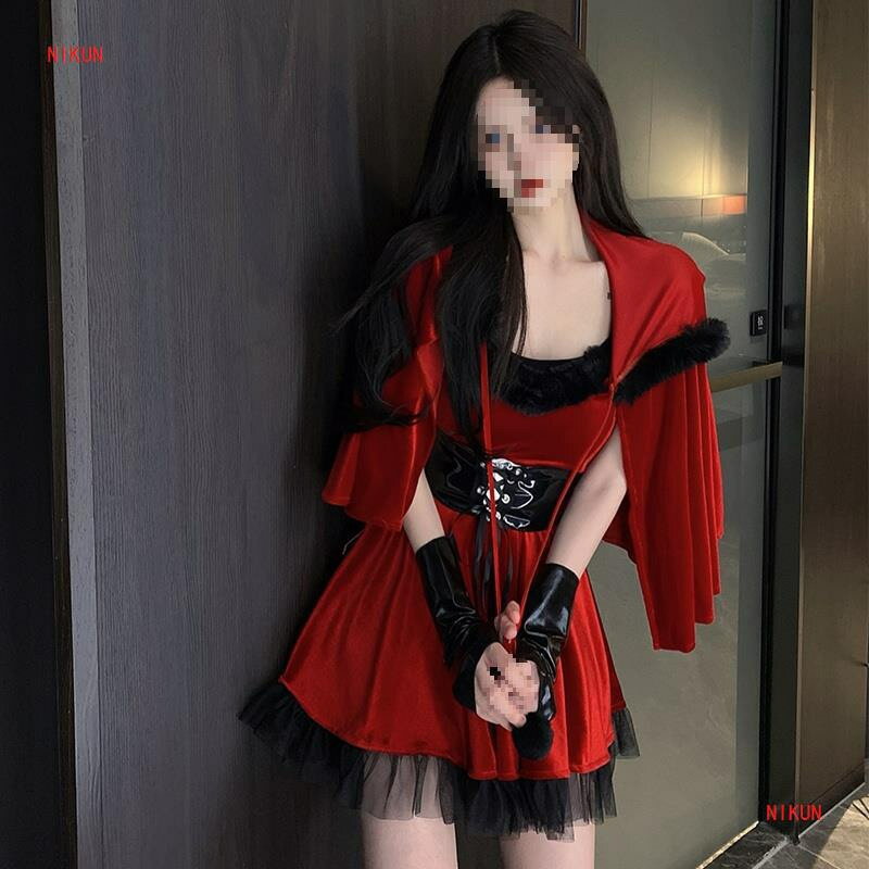 聖誕用品 公司貨 免運 開發票 萬聖節服裝cosplay性感小惡魔制服角色扮演聖誕網紅主播變裝cos服 快速出貨 交換禮物 聖誕禮品
