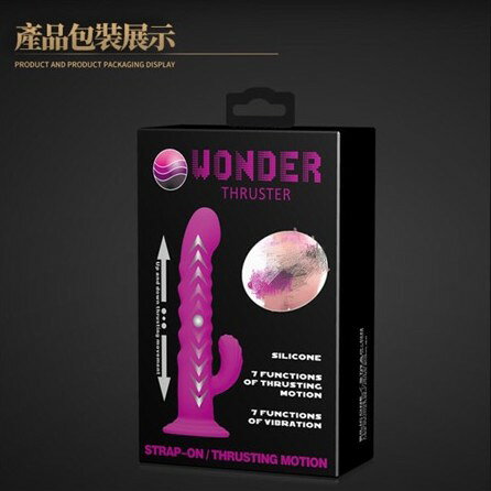 超值★ 享折扣代碼優惠 情趣用品 送潤滑液 PRETTY LOVE WONDER 奇蹟衝擊 7x7強力前後抽送+魔力觸激陰蒂 穿戴式 按摩棒 同志 私密 女用 5