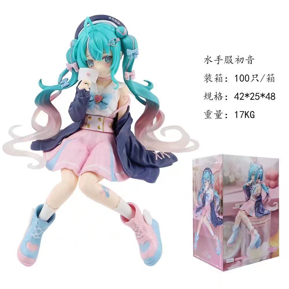 FuRyu 初音未來 水手服 壓泡麵初音 動漫手辦 模型